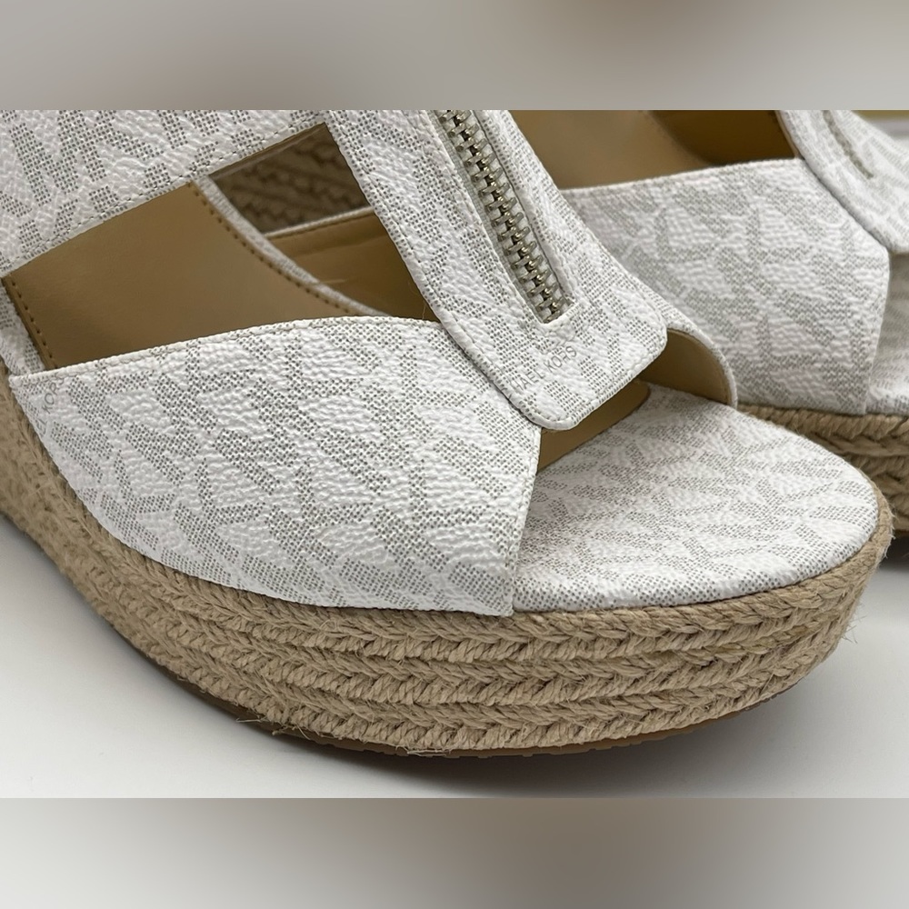 Michael Kors Women's Caged Espadrille Wedges Platform Sandals Shoes - Picture 10 of 16